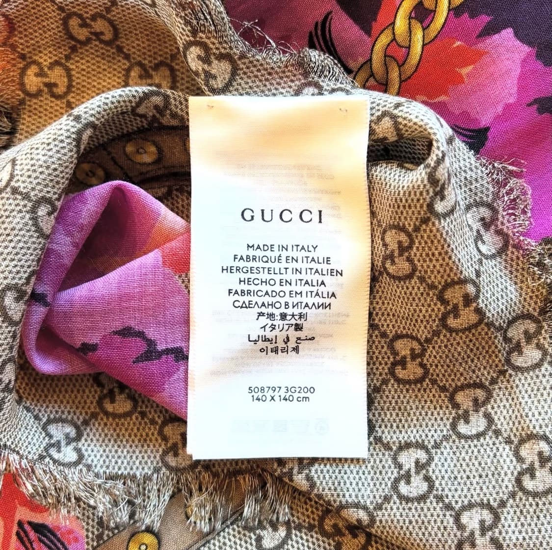 구찌 플라워 울 스카프 상품이미지5