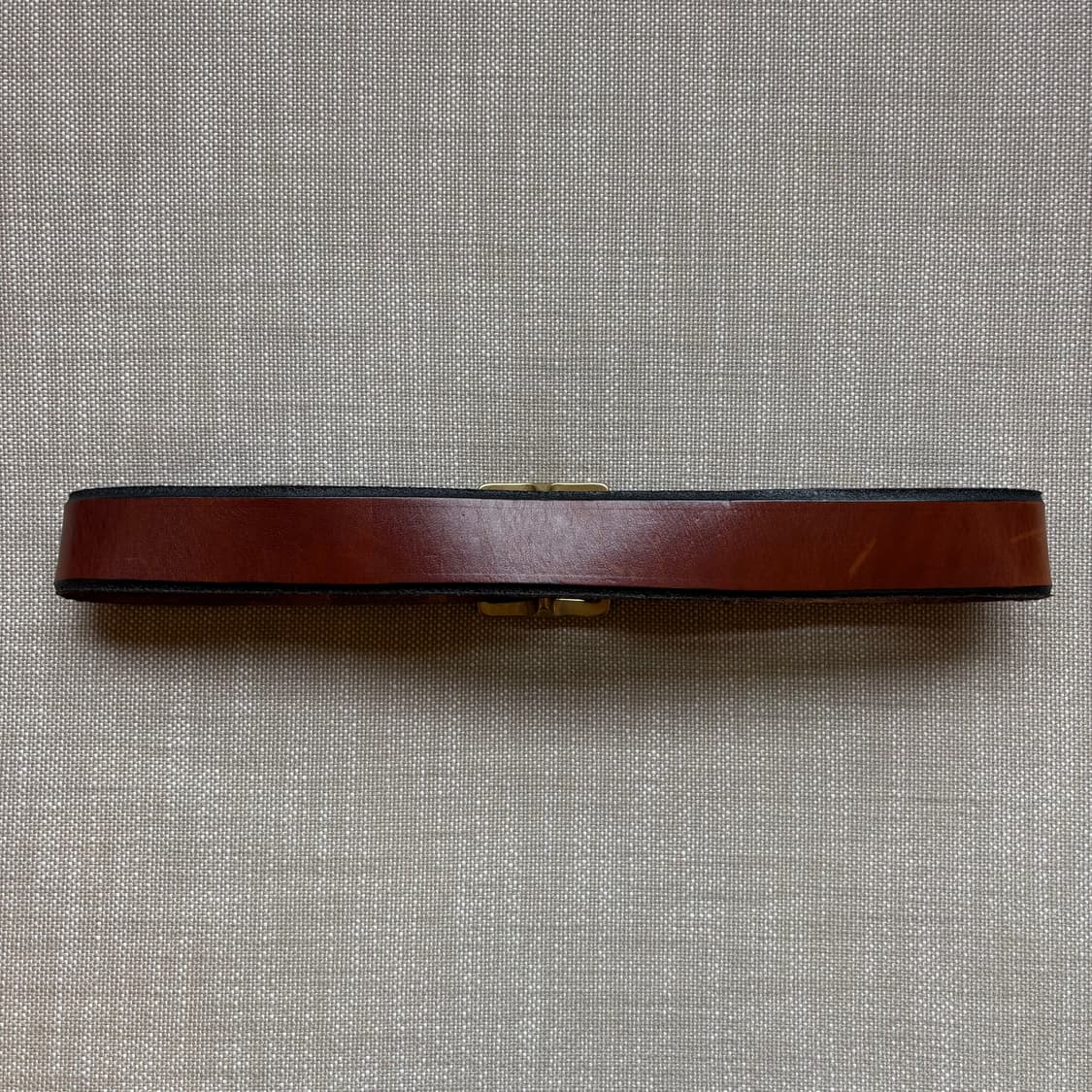 [28-29] 80s USA G.H.BASS 브라운 레더 솔브 버클 벨트 상품이미지3