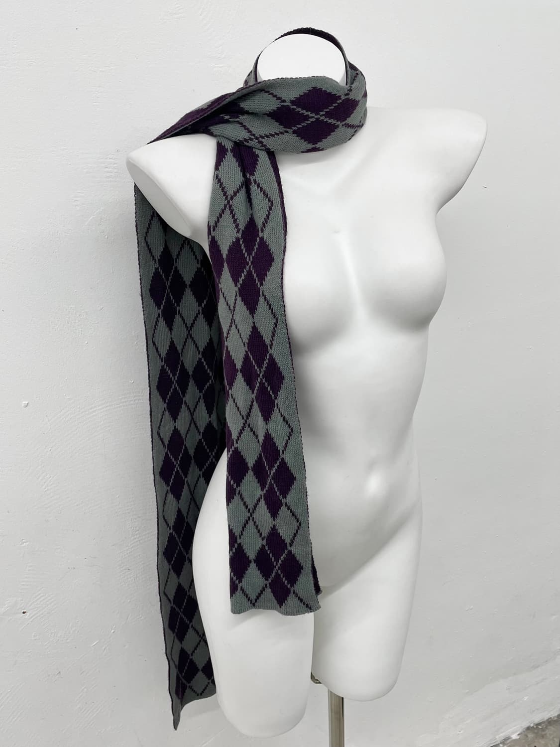 아가일 니트 머플러 상품이미지3