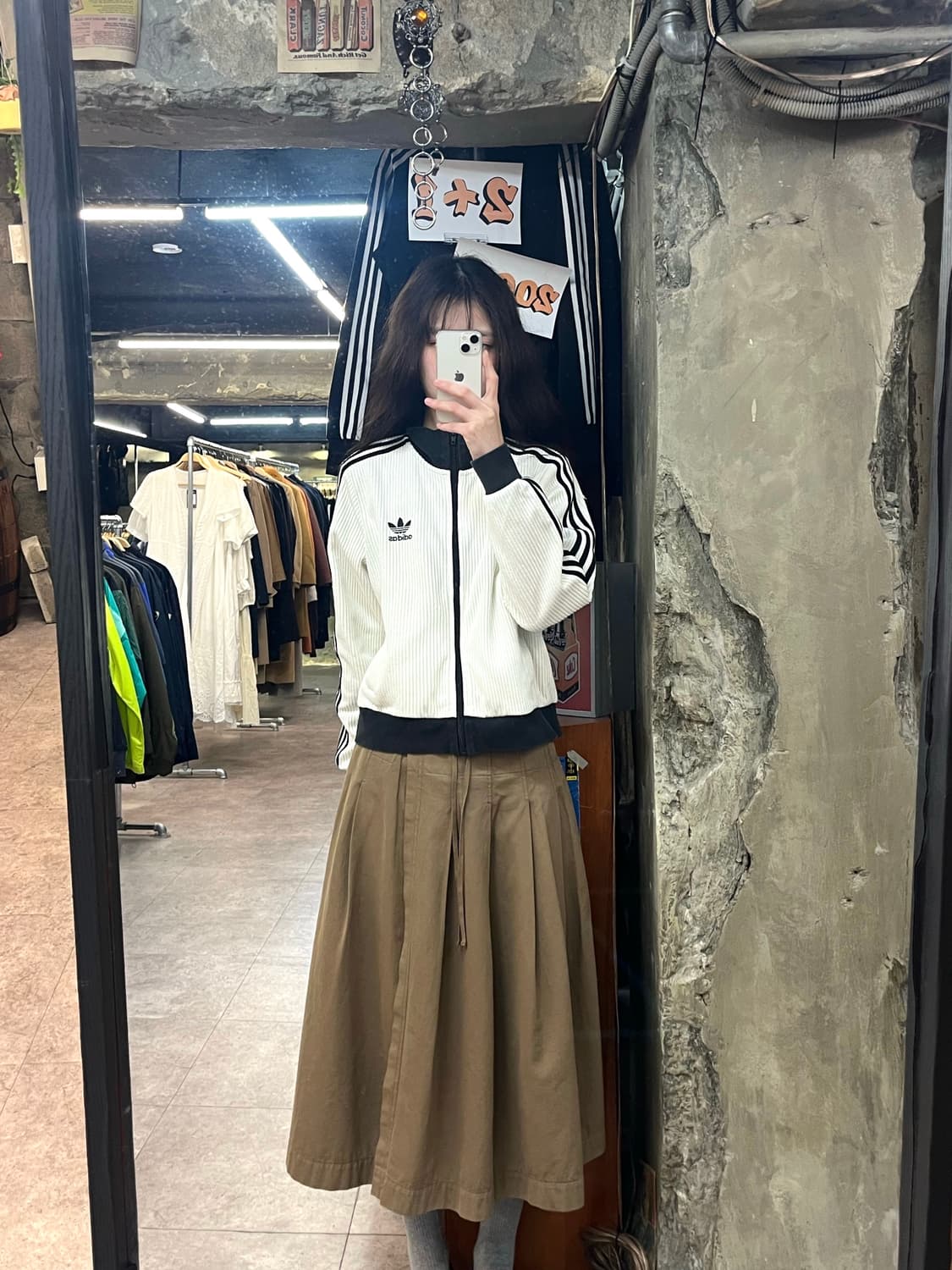 아디다스 니트 트랙탑 져지 화이트 S #csz3693 상품이미지2