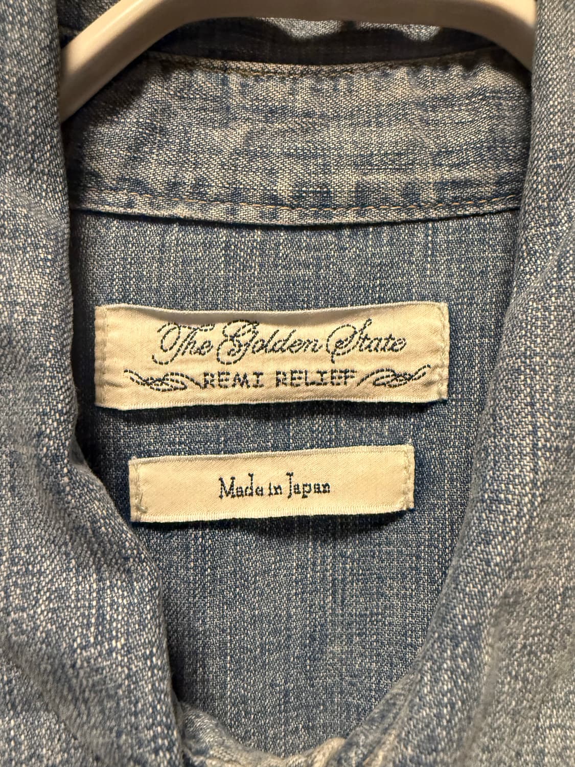 Remi Relief Denim Western Shirt(1studs) 상품이미지5