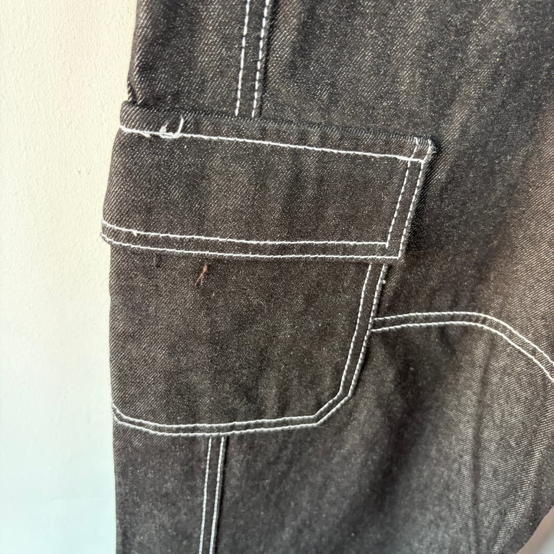 RDVZ 카고 데님 팬츠 블랙 상품이미지3