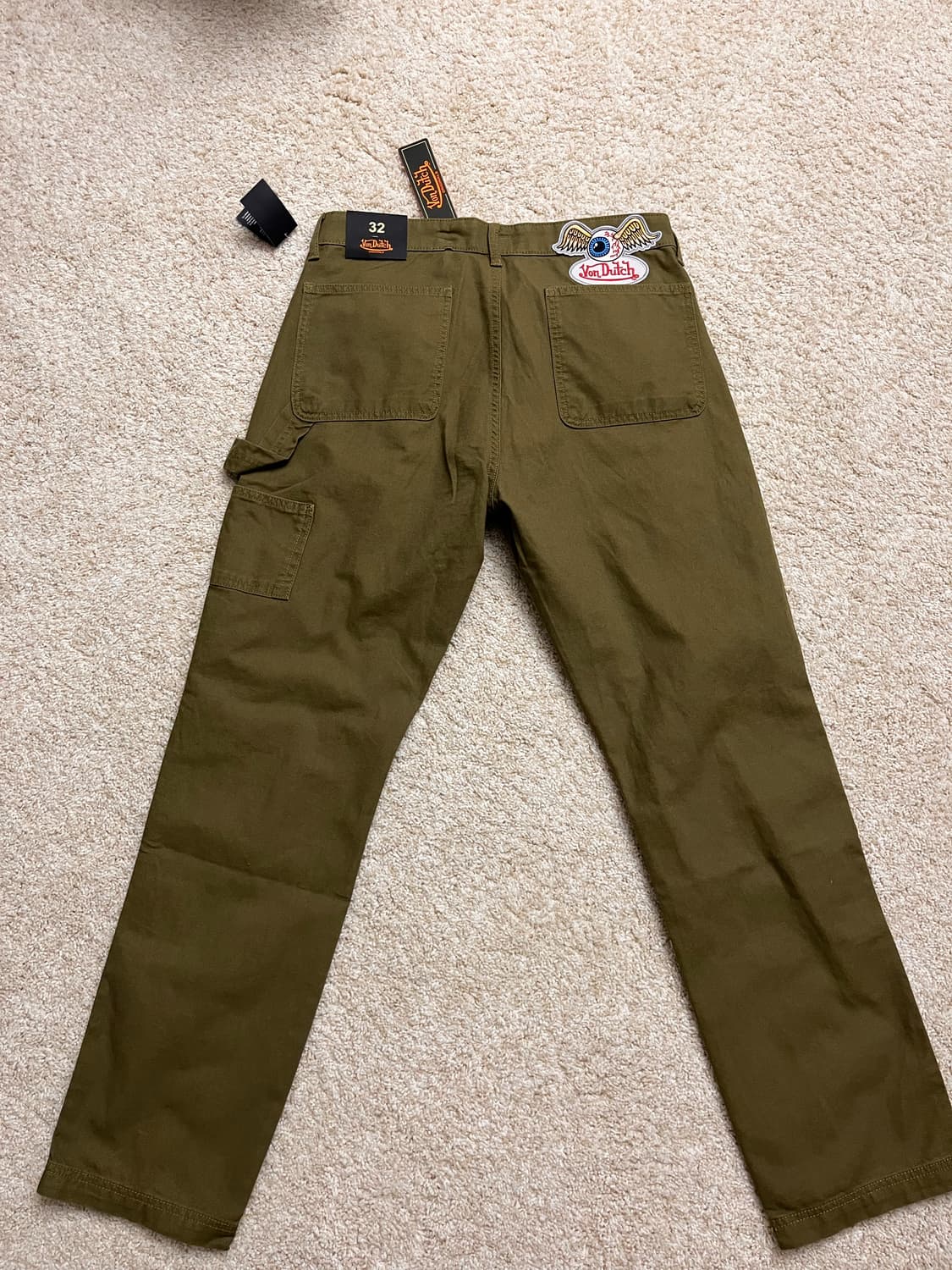 [새상품/32*30] 본더치(Von Dutch) 모스 그린 더블니 상품이미지8