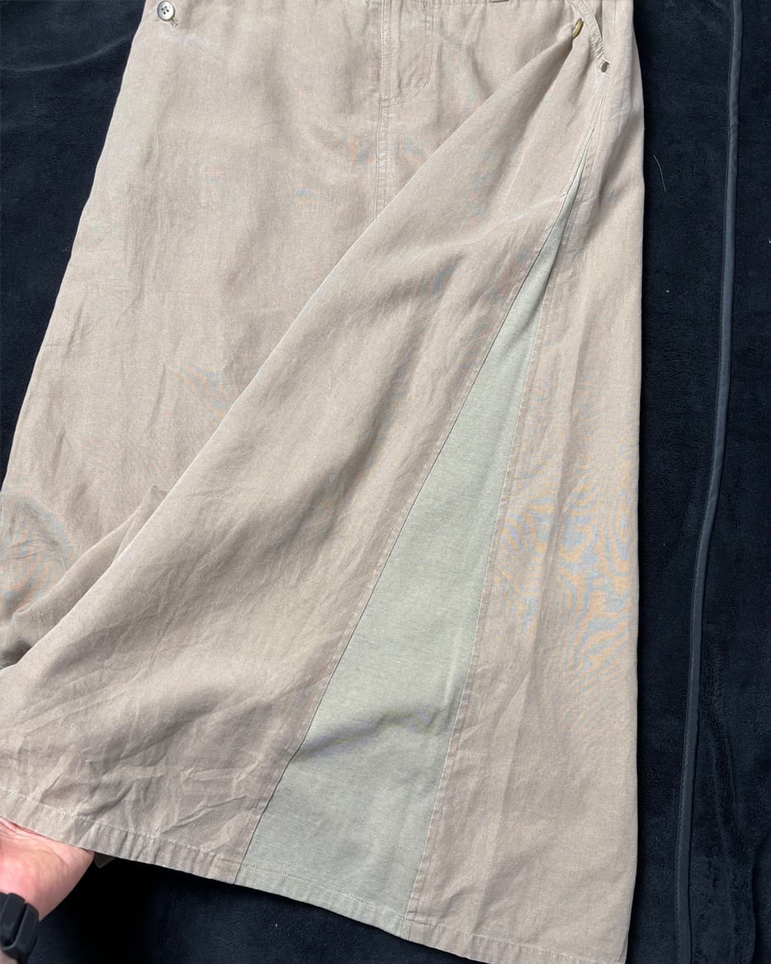 일본빈티지 베이지 롱스커트 상품이미지4