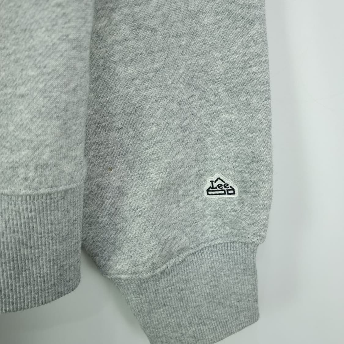 [리] 빅로고 자수 오버핏 후드티 그레이 M19247 상품이미지6