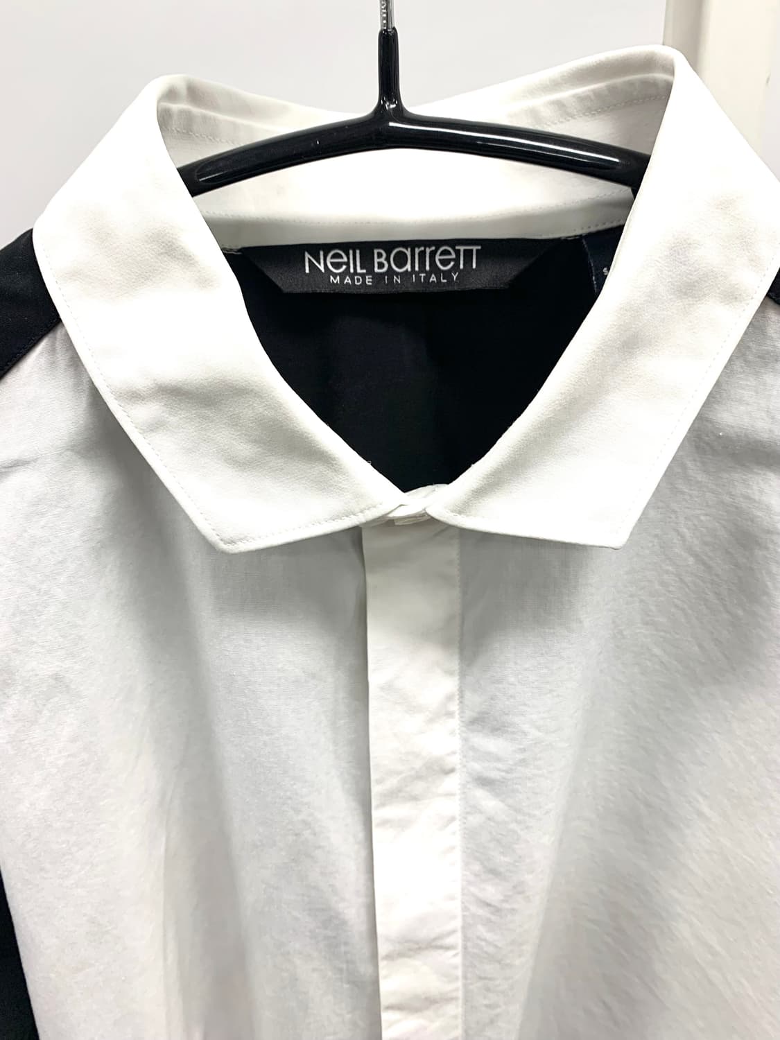 닐바렛 배색 셔츠 상품이미지2