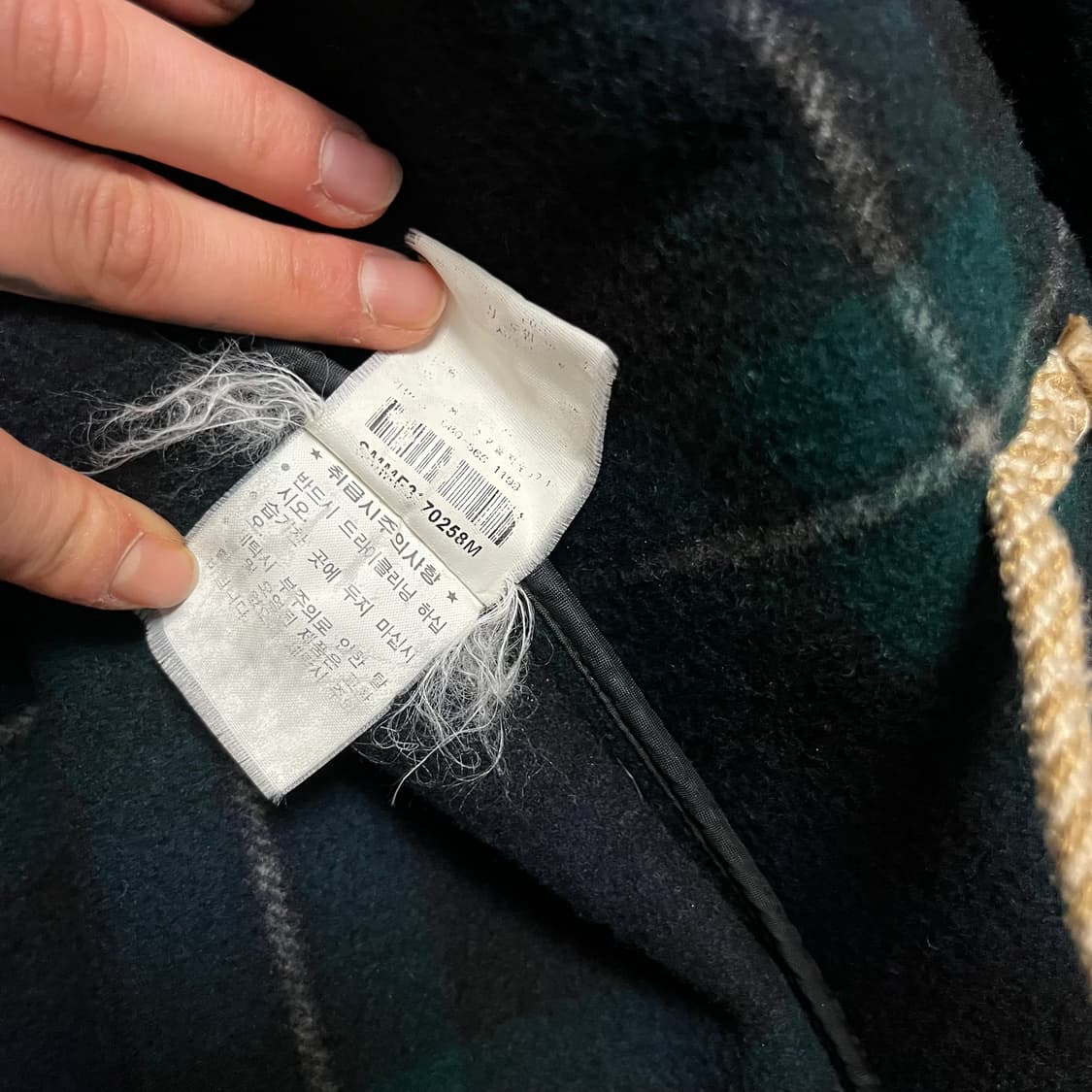 00's tartan check duffle coat  상품이미지7