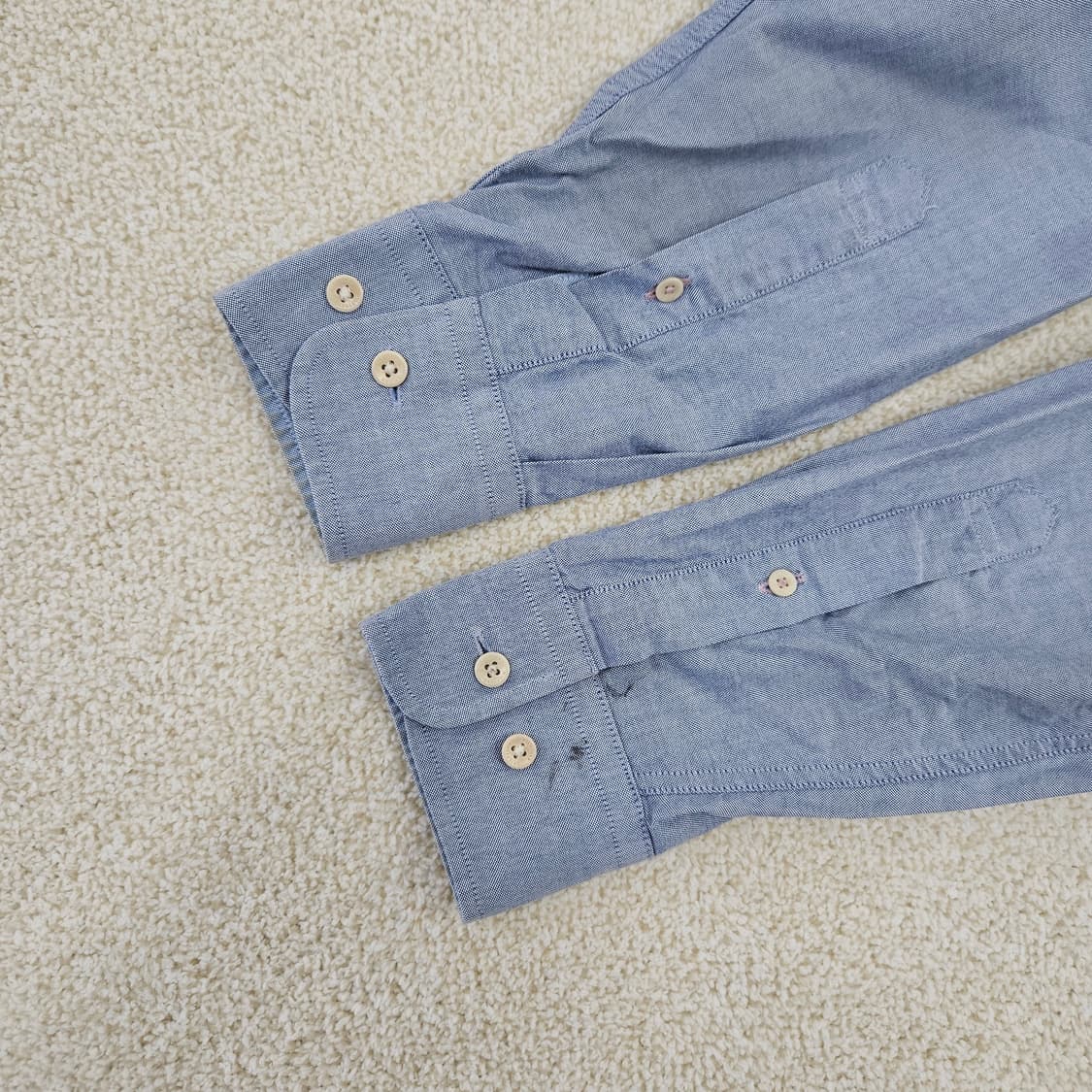 [M] 타미힐피거 블루 옥스포드 긴팔 셔츠 1027JM1 상품이미지4