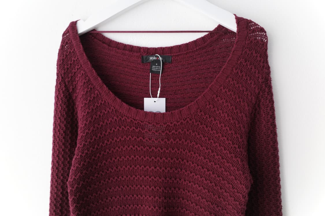 deep U-neck long knit  상품이미지3