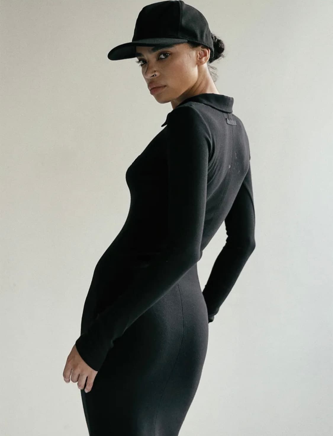 [새상품]배드블러드 비욘드 소프트 폴로 드레스 (블랙/챠콜 M) 상품이미지7