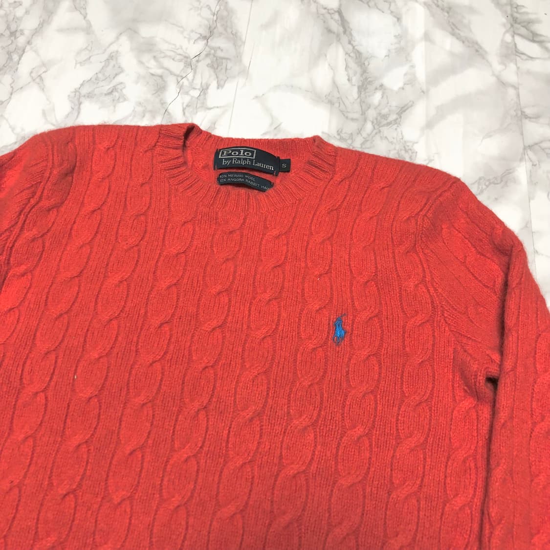 폴로 랄프로렌 꽈배기 니트 알파카 혼방 여성용 상품이미지2