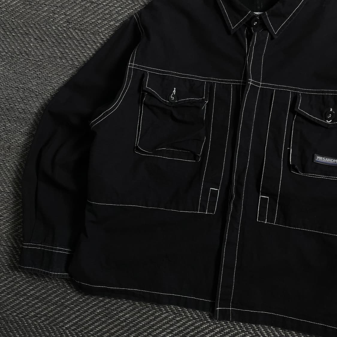 mrsandman 아카이브 스티치 워크 자켓 블랙 y 4280 상품이미지4