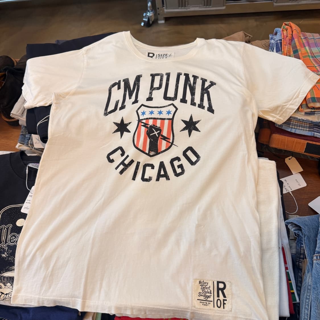Roots of Fight WWE CM PUNK USA 생산 티셔츠 상품이미지1