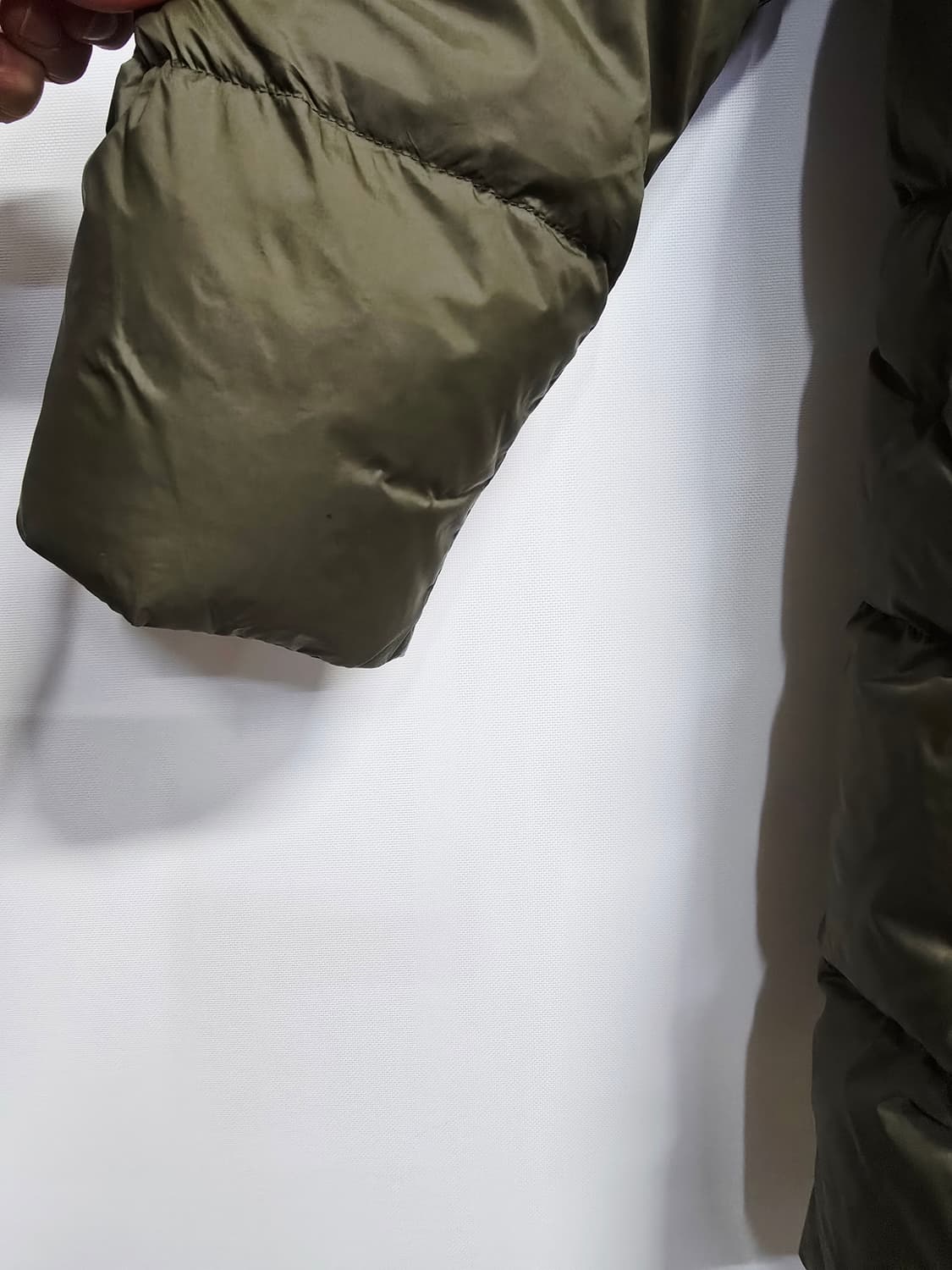 블루테일 카키색 롱 다운패딩 점퍼160 상품이미지4