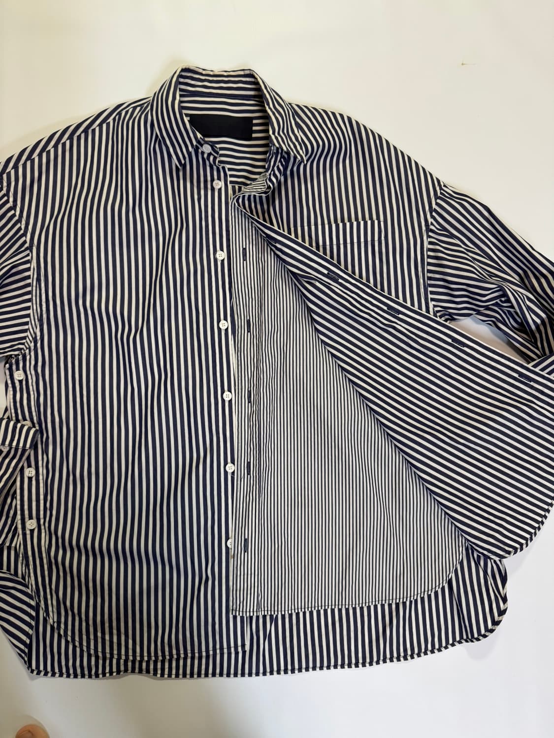 준지 스트라이프 긴팔 셔츠(44사이즈) 상품이미지2