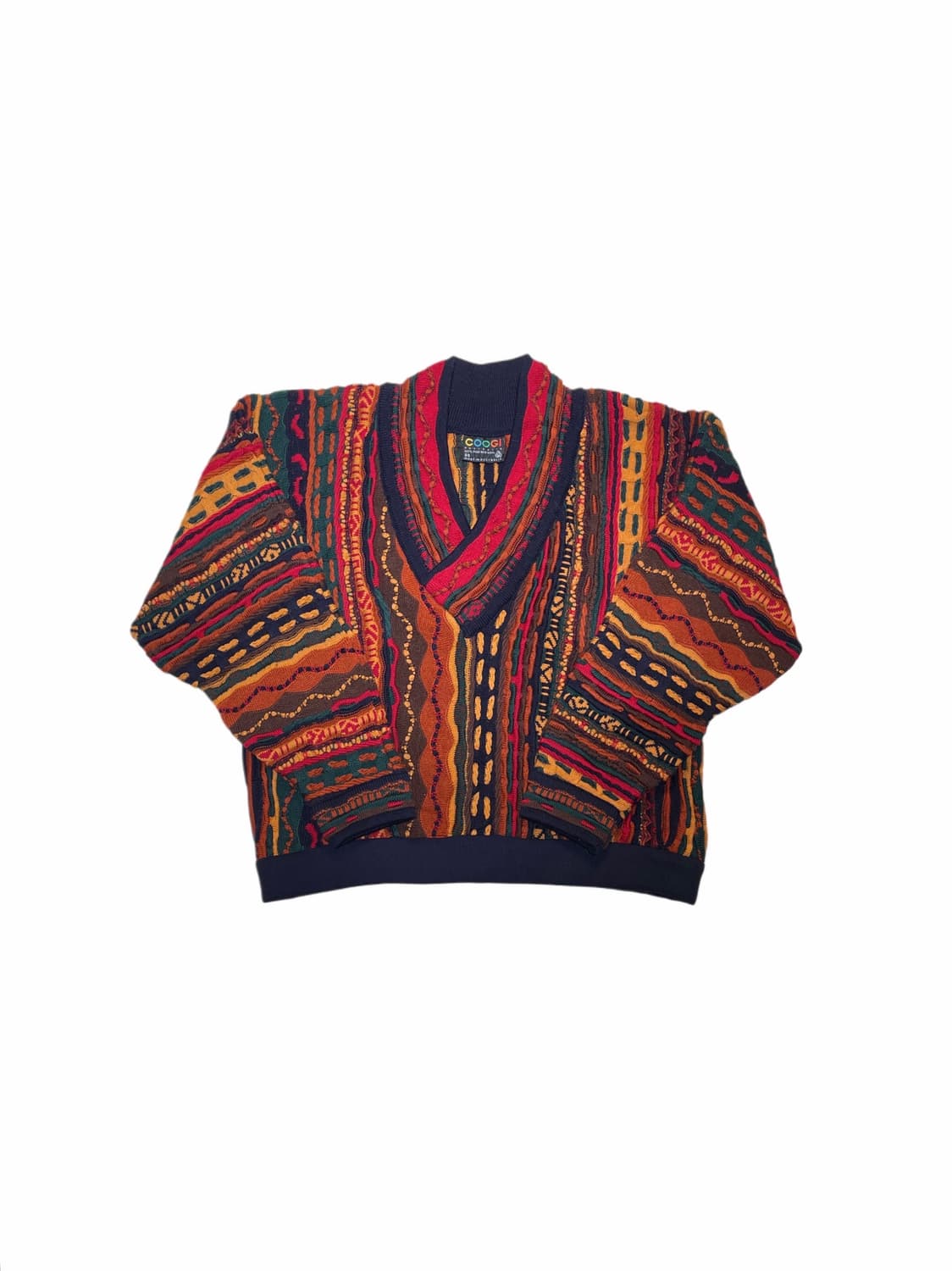 쿠지 브이넥 케이블 니트 상품이미지2