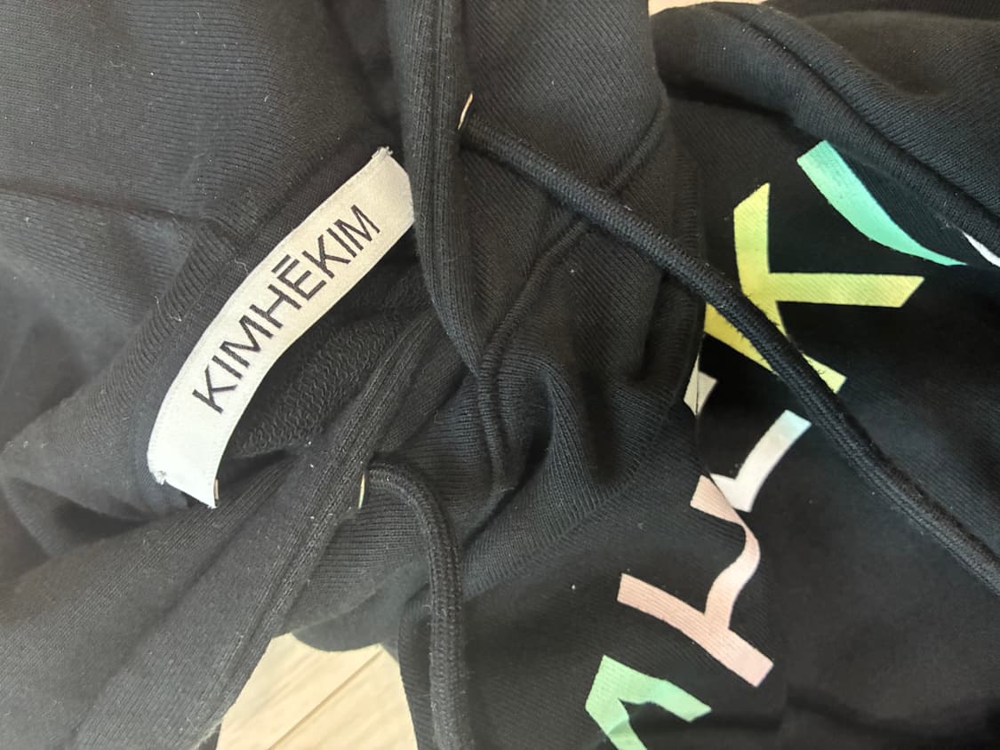 KIMHĒKIM 김해김 컬러풀 로고 후드 스웻셔츠 L 상품이미지3