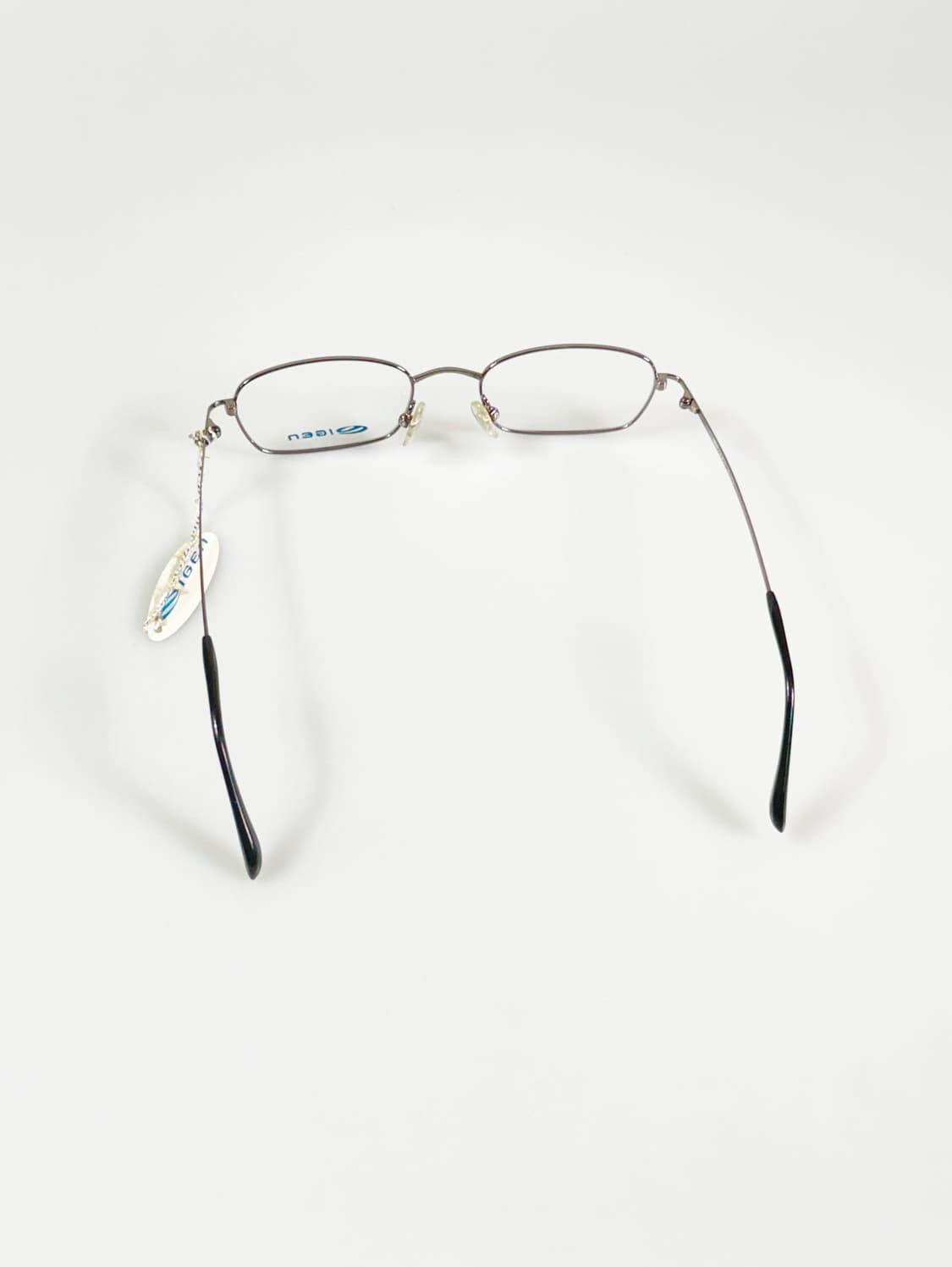 IGEN 다크실버 슬림 스퀘어 메탈 프레임 빈티지 안경 상품이미지5