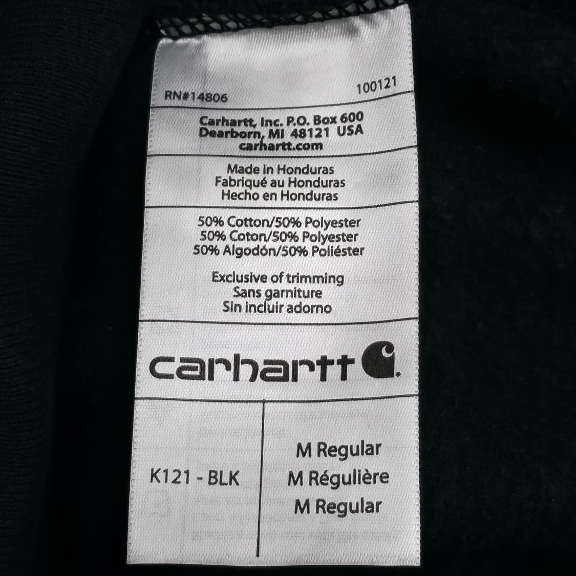 [M] 칼하트 블랙 후드티 상품이미지6