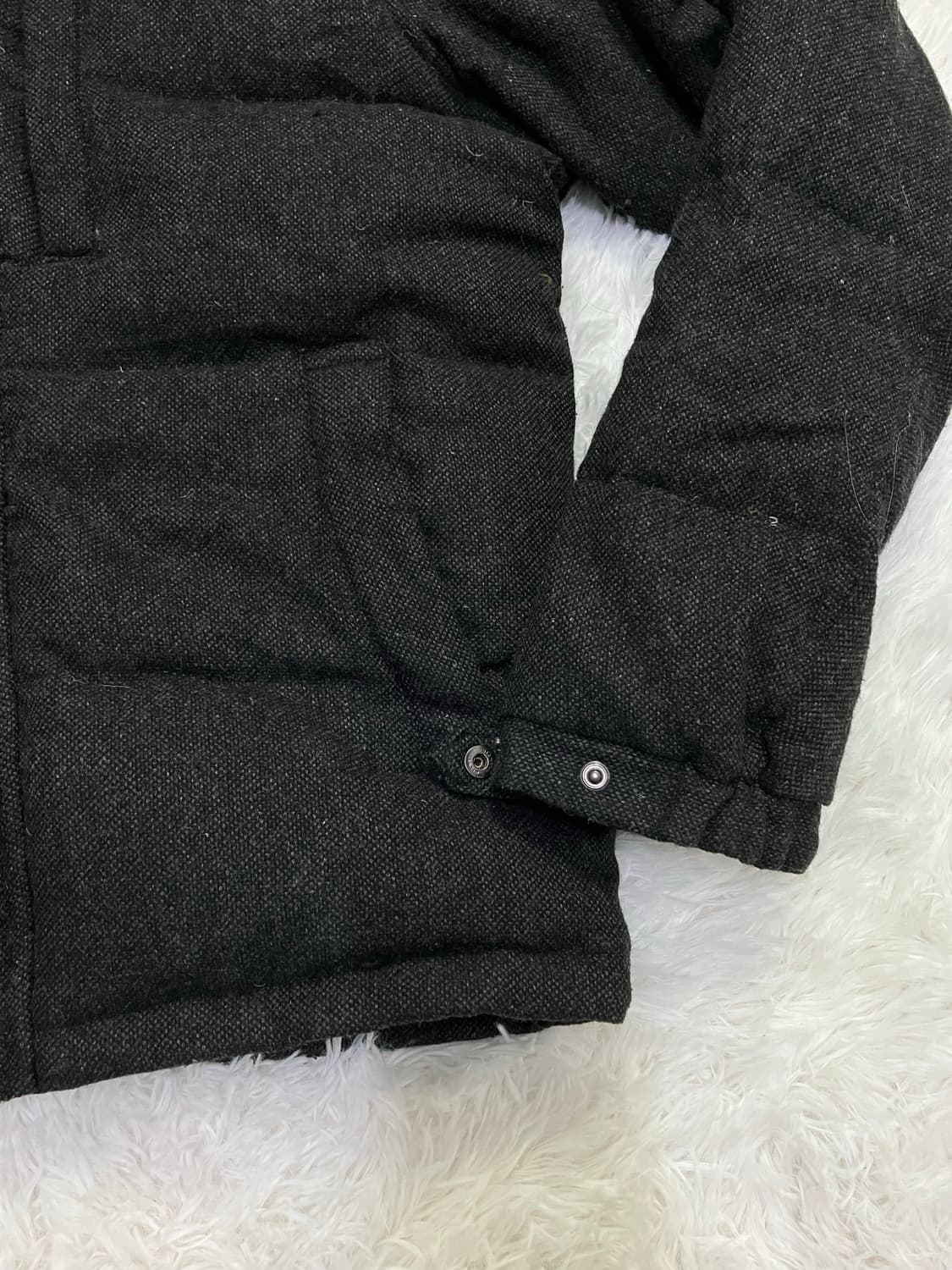 빈티지 차콜 자카드 패딩 y2k 스트릿 갸루 펑키 일본빈티지673 상품이미지4