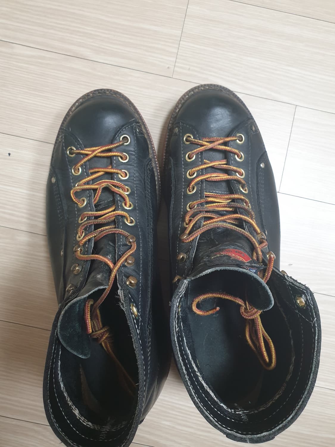 쏘로굿usa 검정색 가죽 워크 몽키부츠(265-270) 상품이미지6