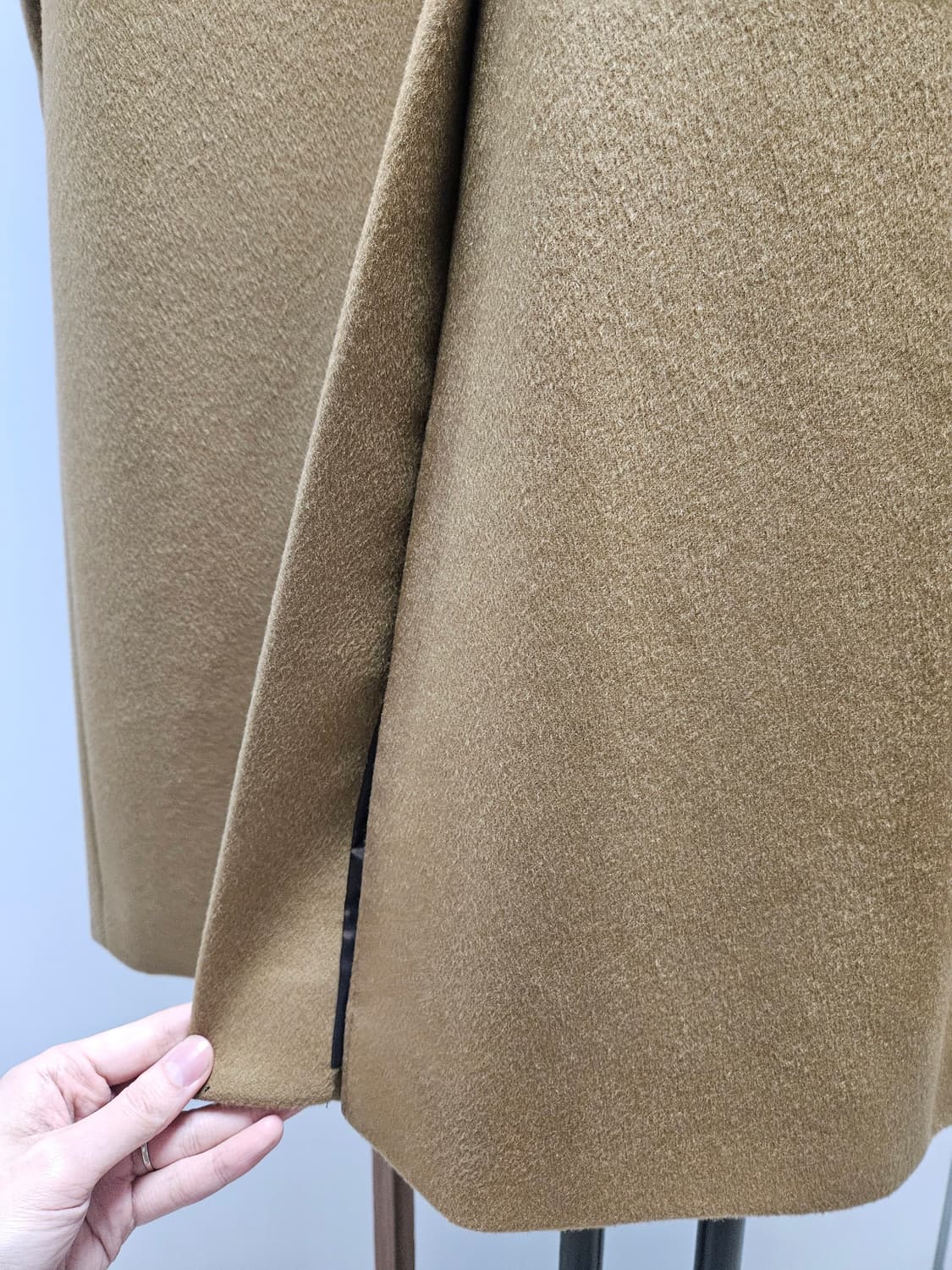 인사일런스 캐시미어 롱 더블 코트 카멜 S사이즈 상품이미지6