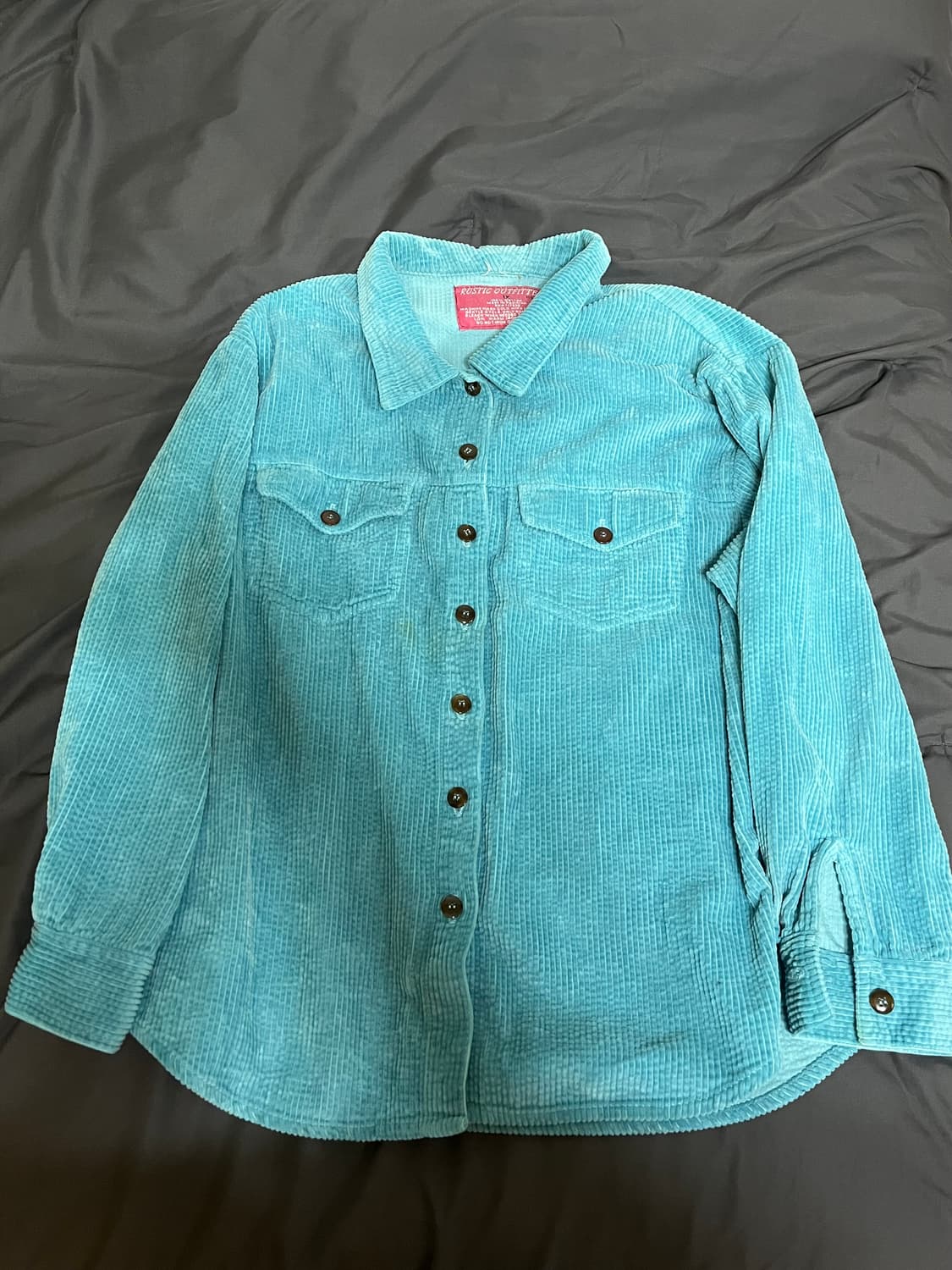 민트 코듀로이 셔츠 상품이미지3