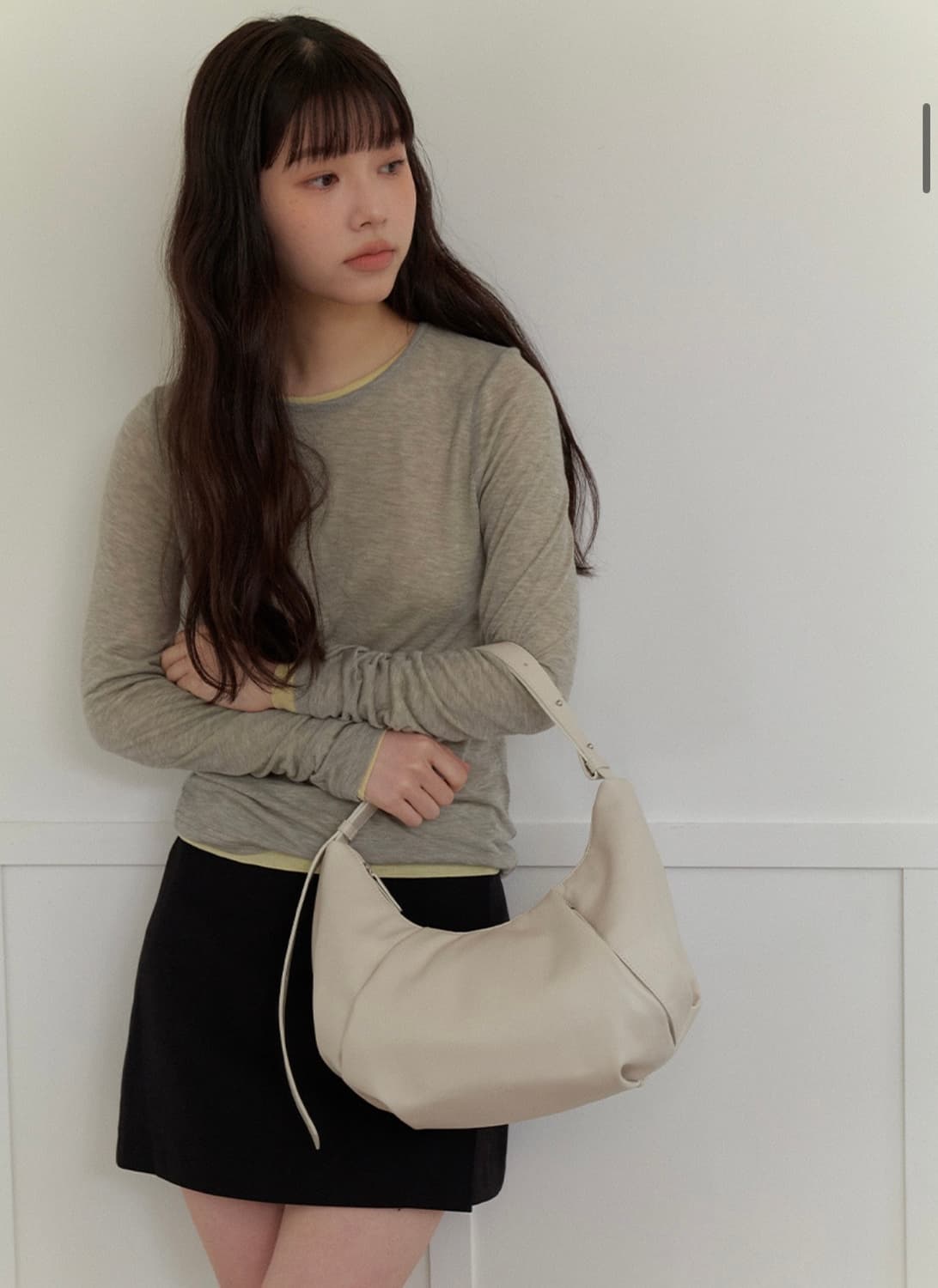 오브히 로에브 호보백 아이보리 상품이미지3