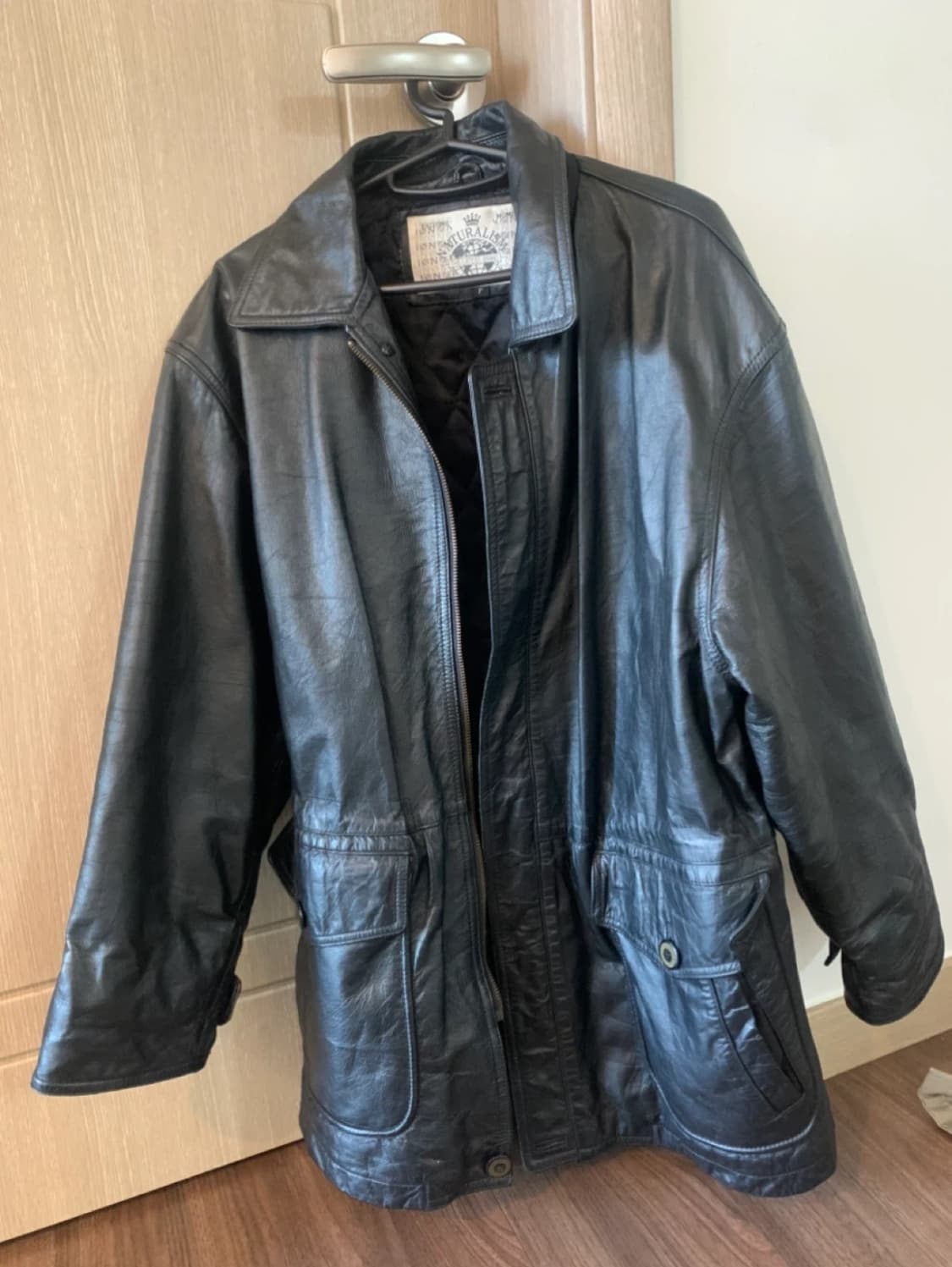 빈티지 소가죽 누빔 자켓 상품이미지1