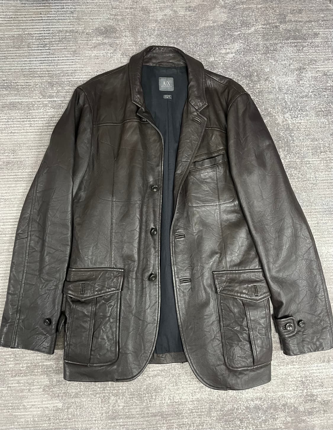 90s A|X  리얼레더 자켓 상품이미지9
