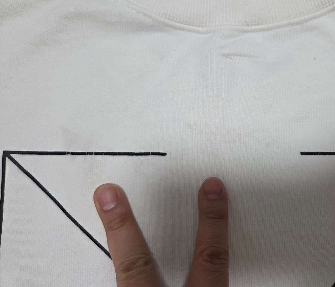 오프화이트 프린트 맨투맨 상품이미지9