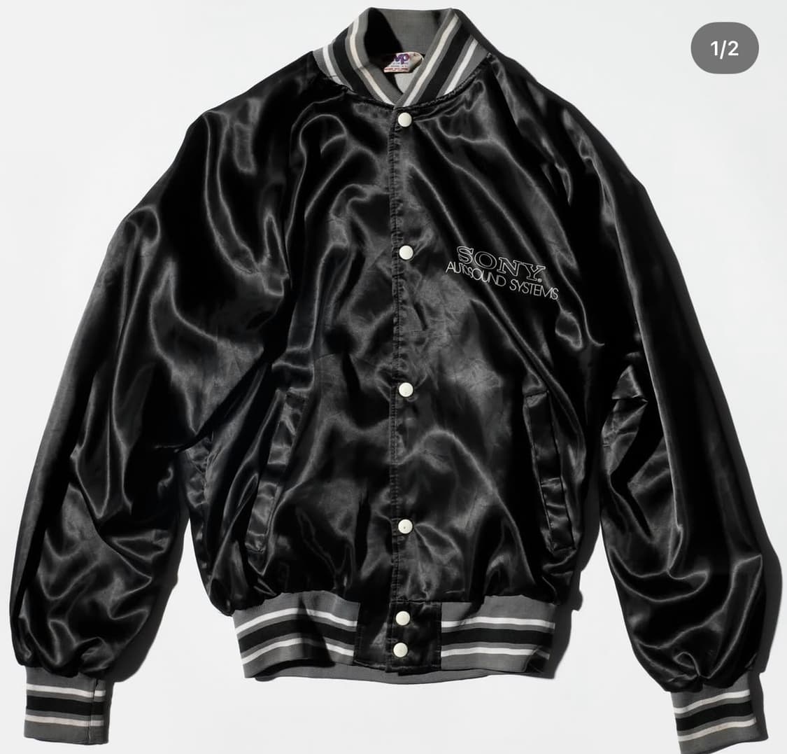 usa 빈티지 소니 사틴 자켓 L 상품이미지1