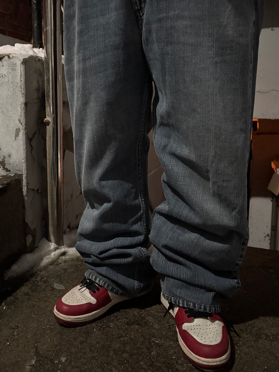 리바이스 569 워싱 데님와이드팬츠 상품이미지4