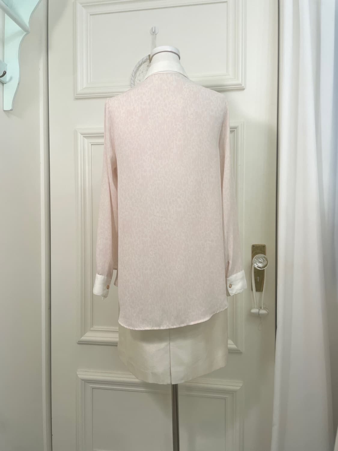 white satin basic midi skirt(size-9) 상품이미지8