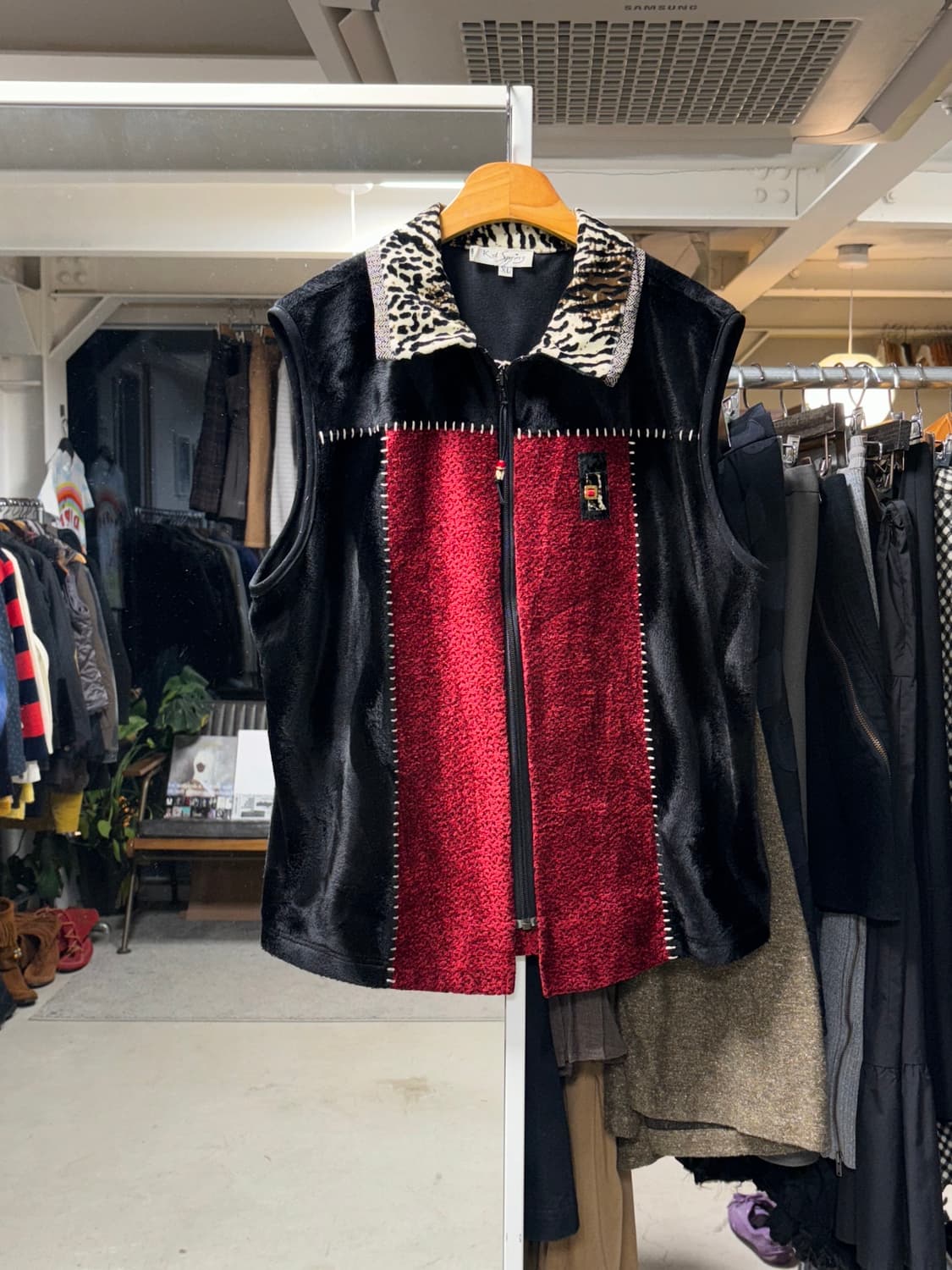 Kd spring 레오파드 집업 베스트 상품이미지1