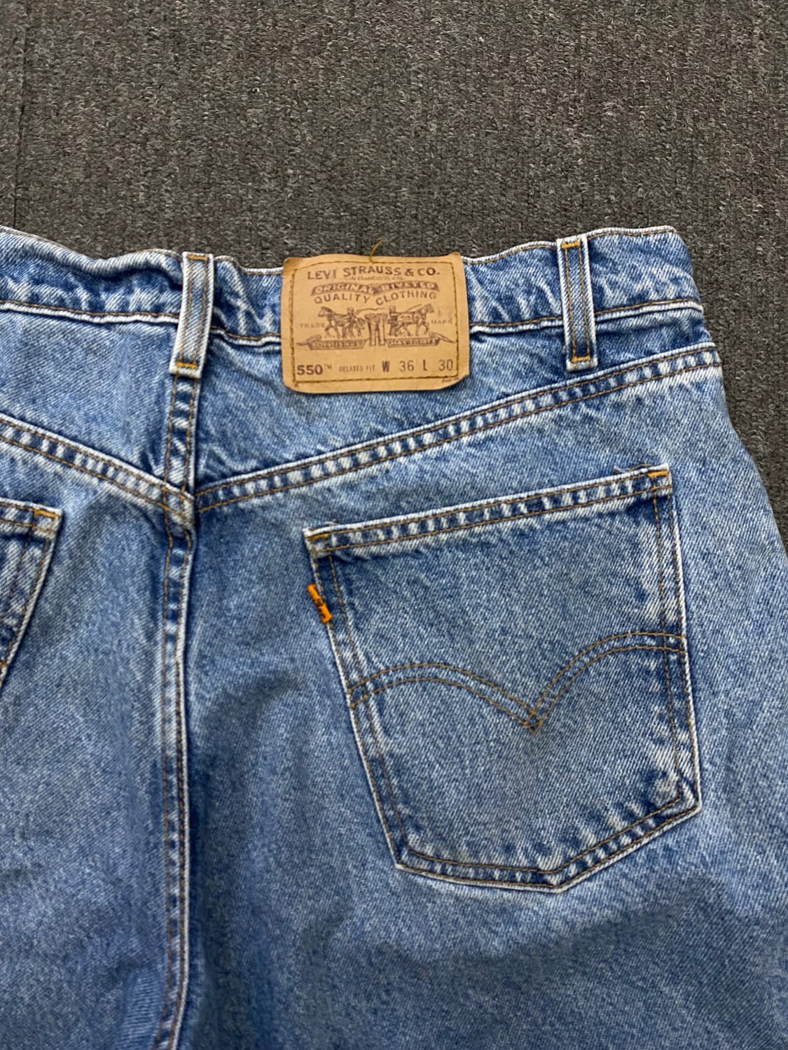 90s Levis 리바이스 550 오렌지탭 데님팬츠 (USA) 상품이미지8