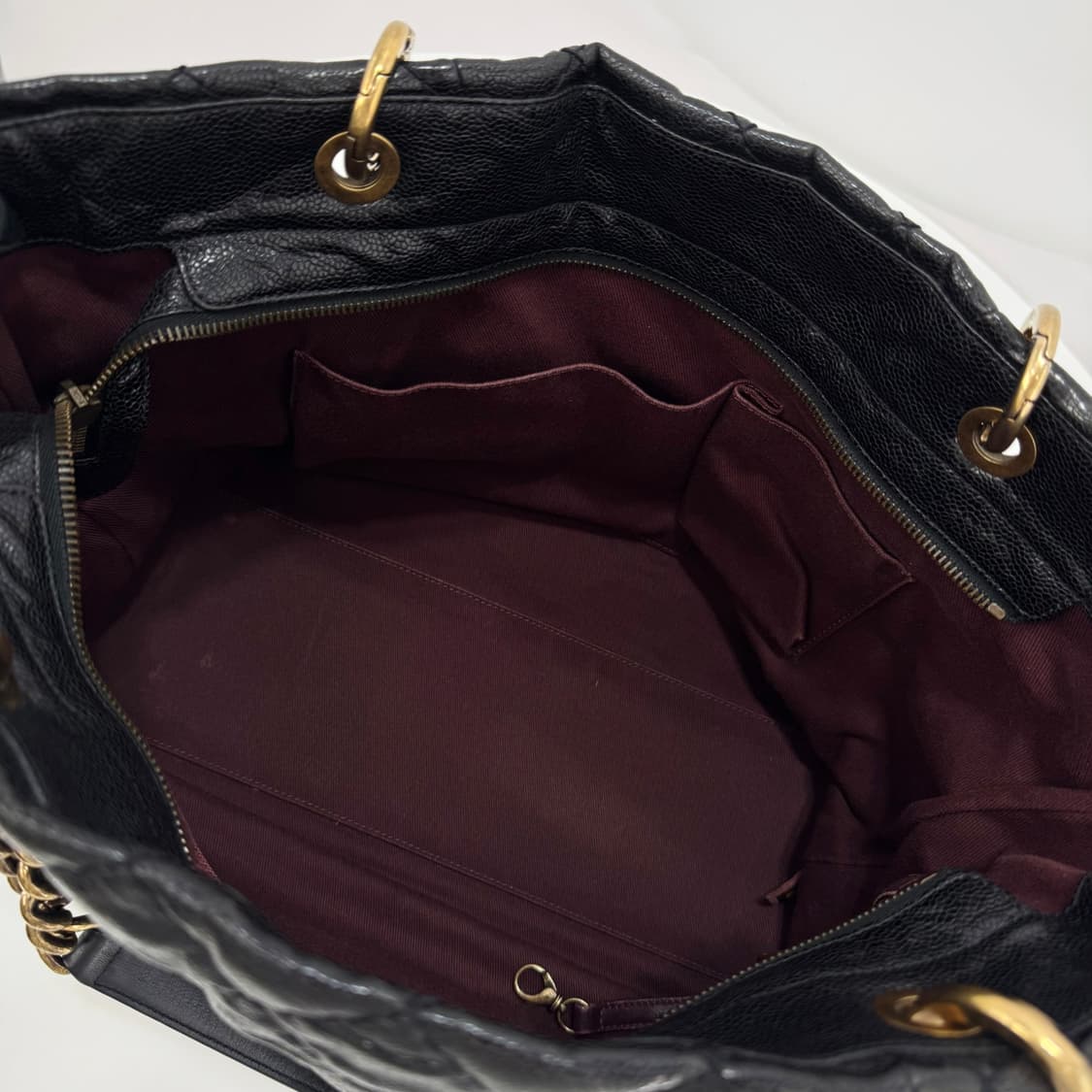 샤넬 캐비어 체인 숄더백 블랙 상품이미지10