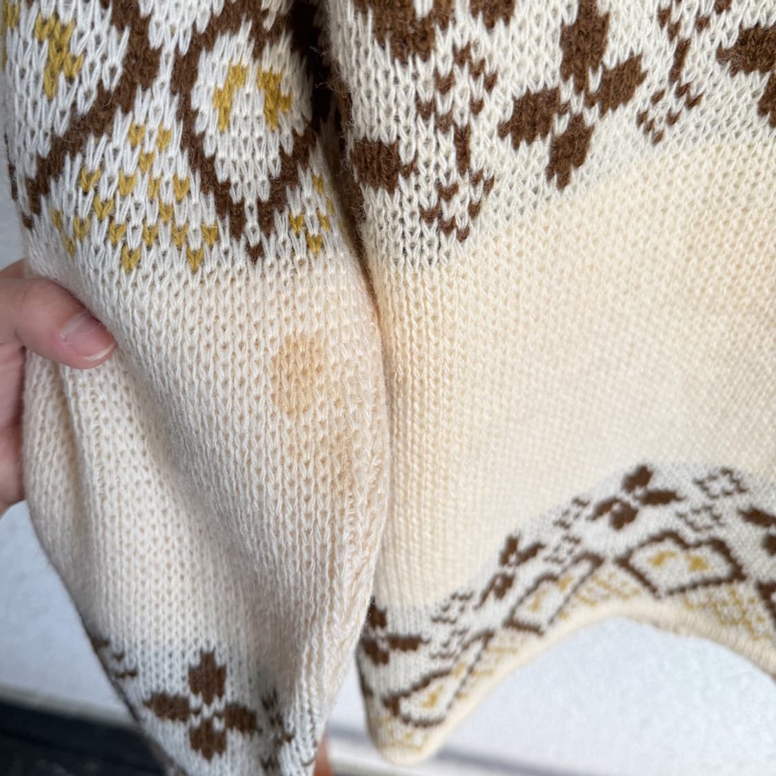 Norwegian Floral Wool Cardigan 상품이미지9