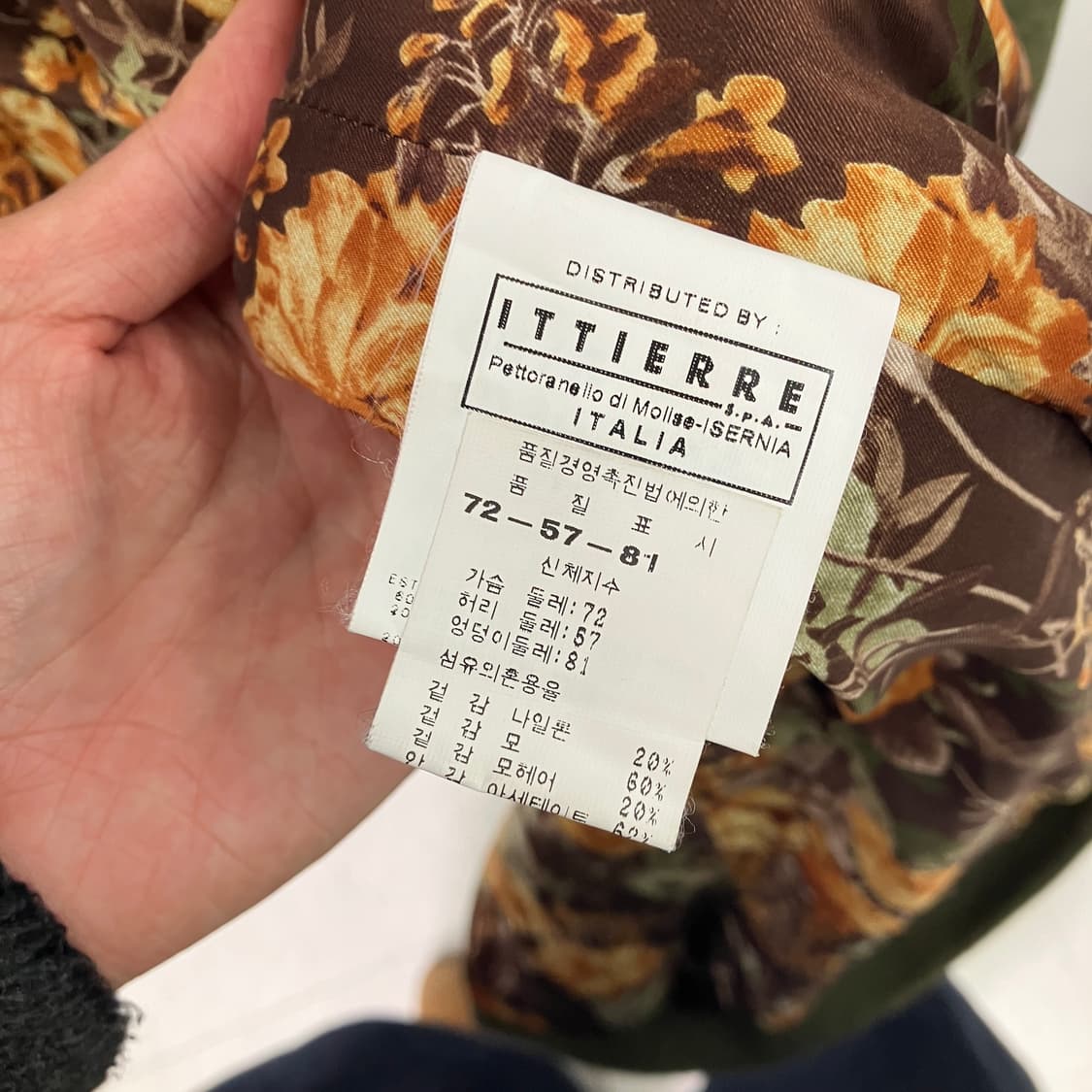 돌체앤가바나 카키 더블 브레스티드 울 롱코트 38 상품이미지7