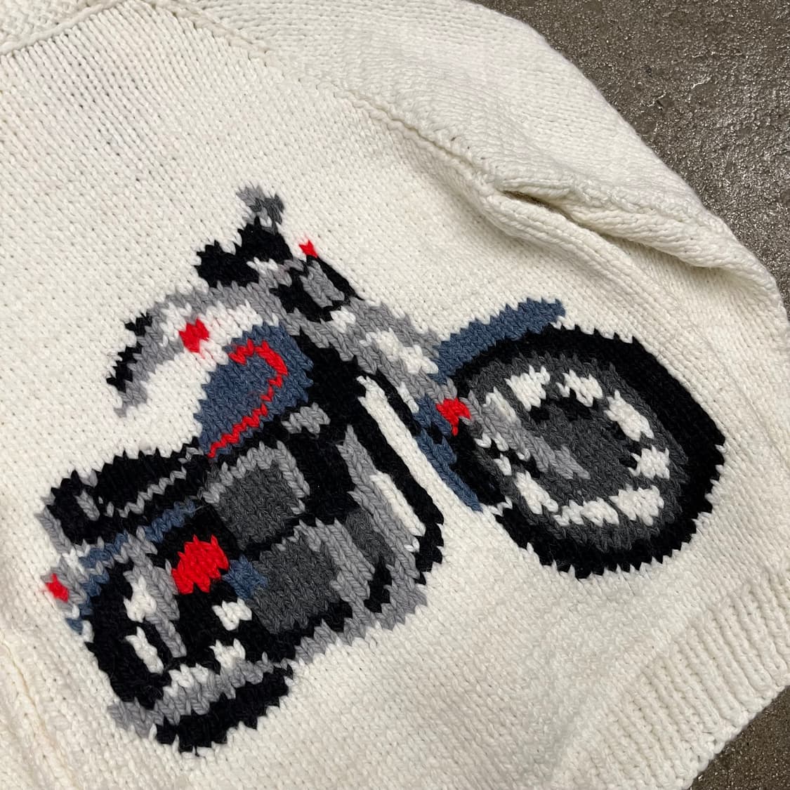 빈티지 핸드메이트 니트 집업 (90) 상품이미지2