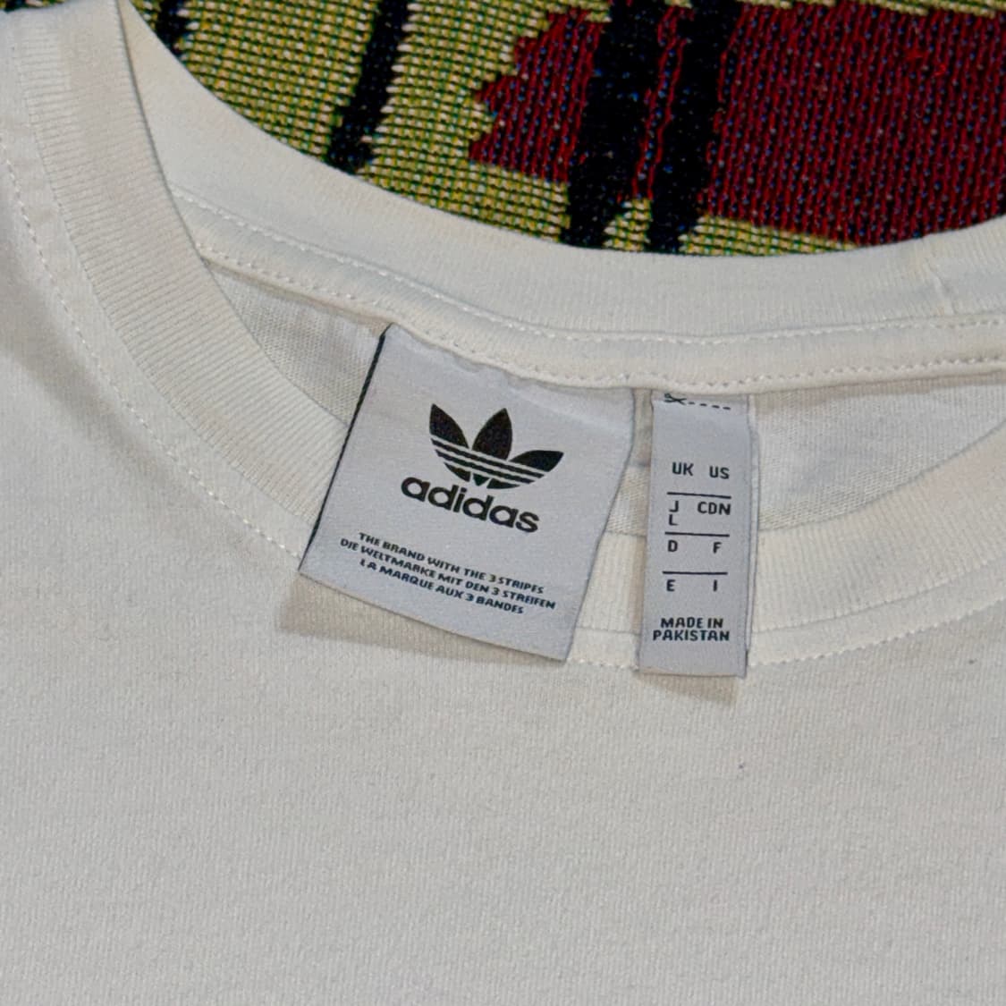 Adidas Originals 화이트 빅 트레포일 반팔티 J/L 상품이미지5