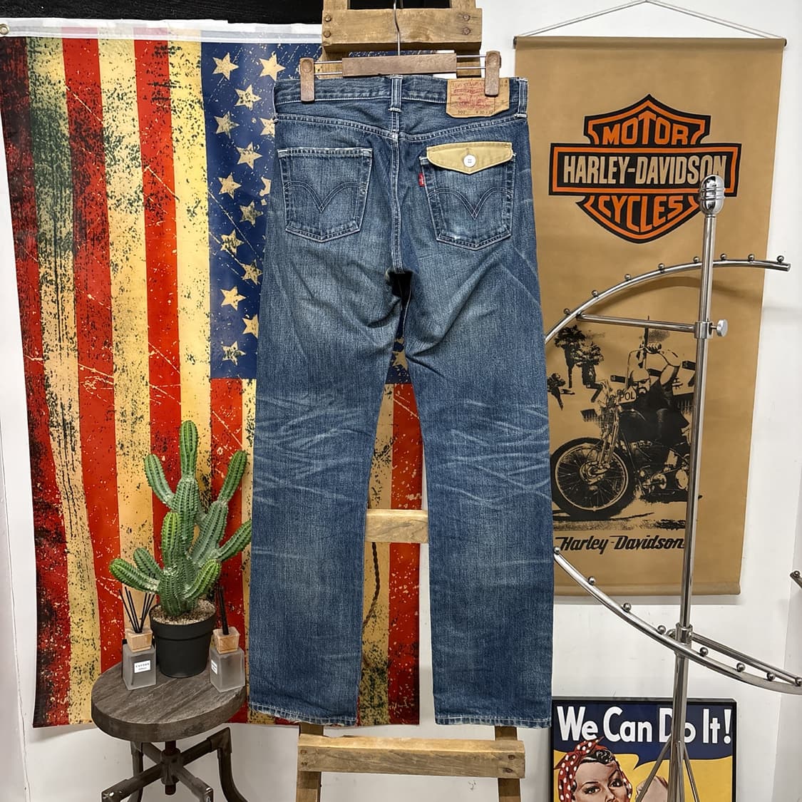 00s 리바이스 오리지널 501 빈티지 페이딩 데님팬츠 N943   상품이미지2