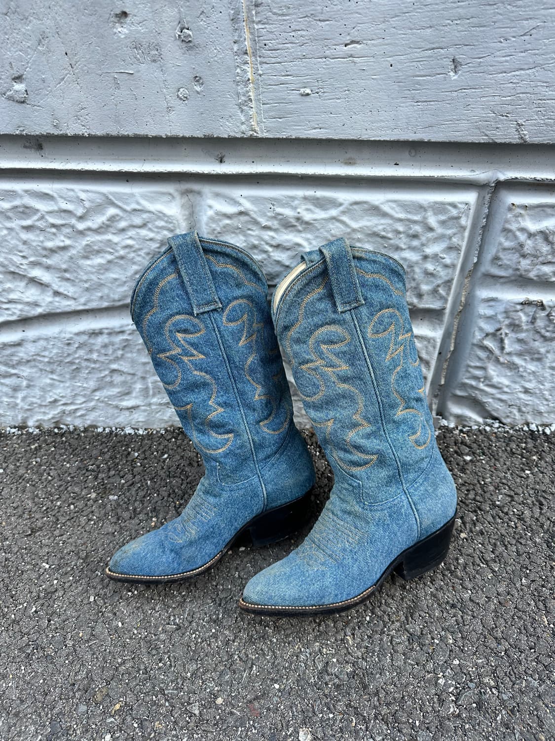 빈티지 데님 웨스턴부츠 상품이미지3
