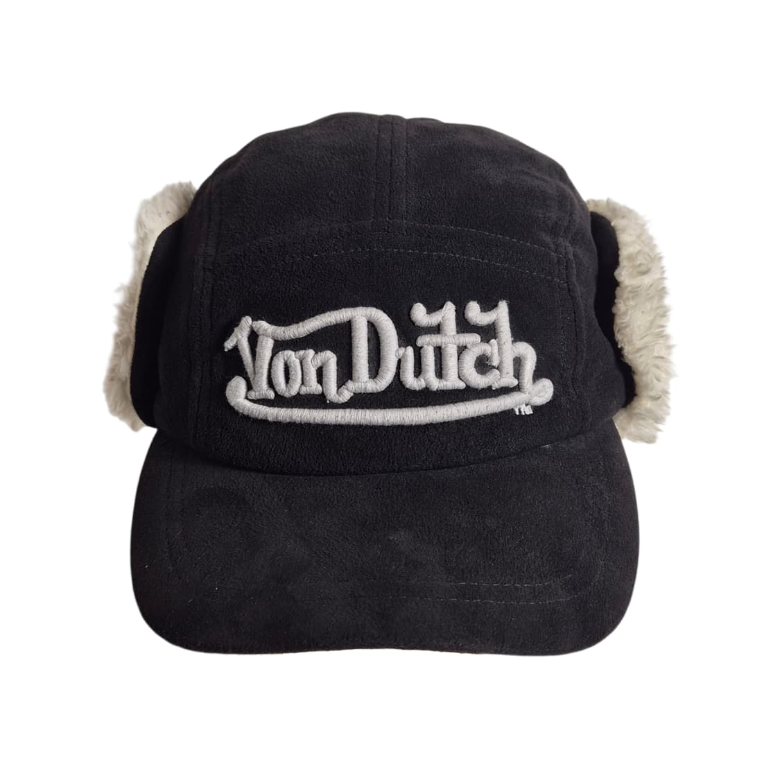 Vondutch) 본더치 Y2K 이어플랩 캡 검/흰 상품이미지1