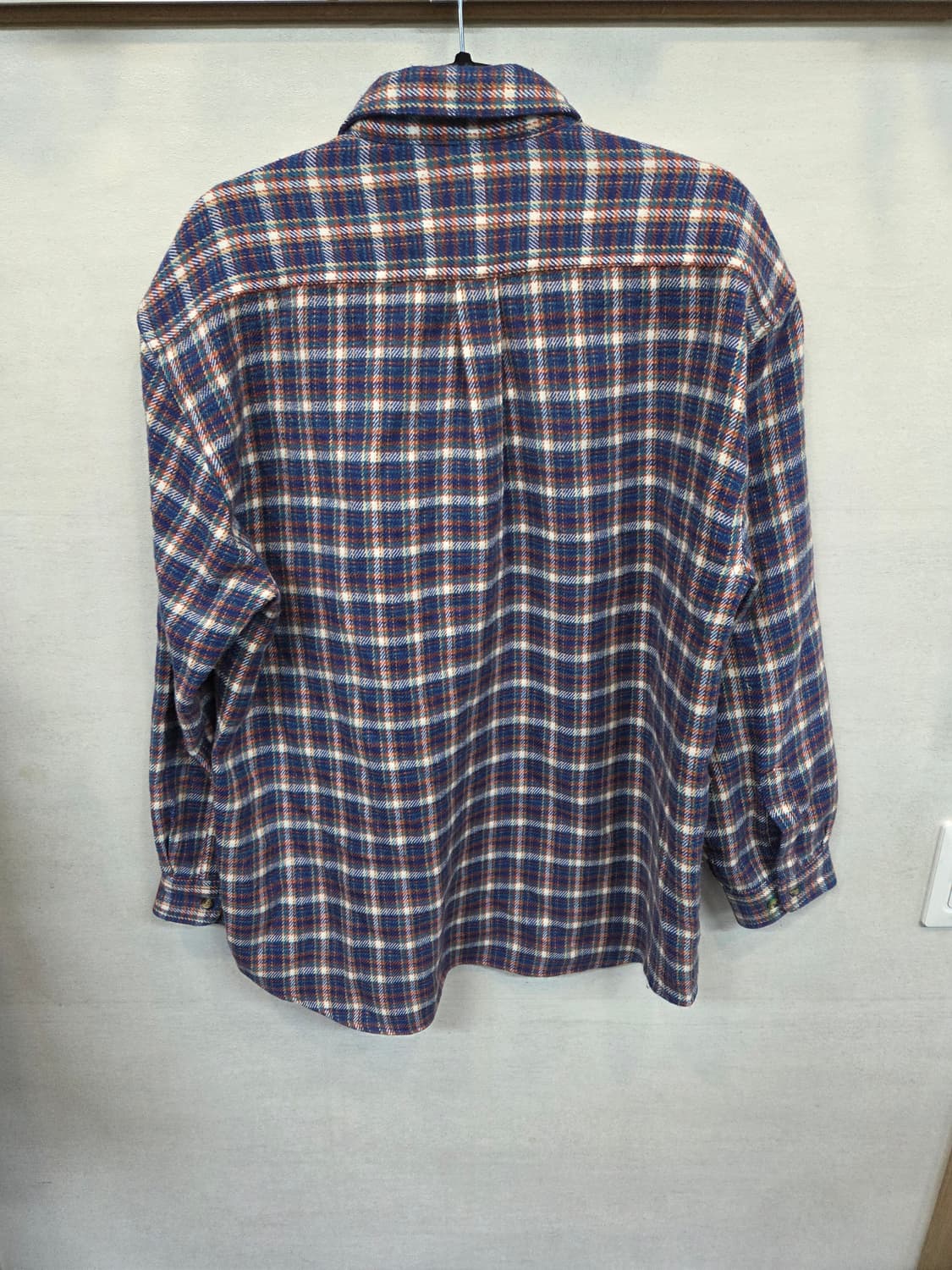 펩시콜라 올드스쿨 90s 빈티지 체크 울 셔츠긴팔  L 상품이미지2