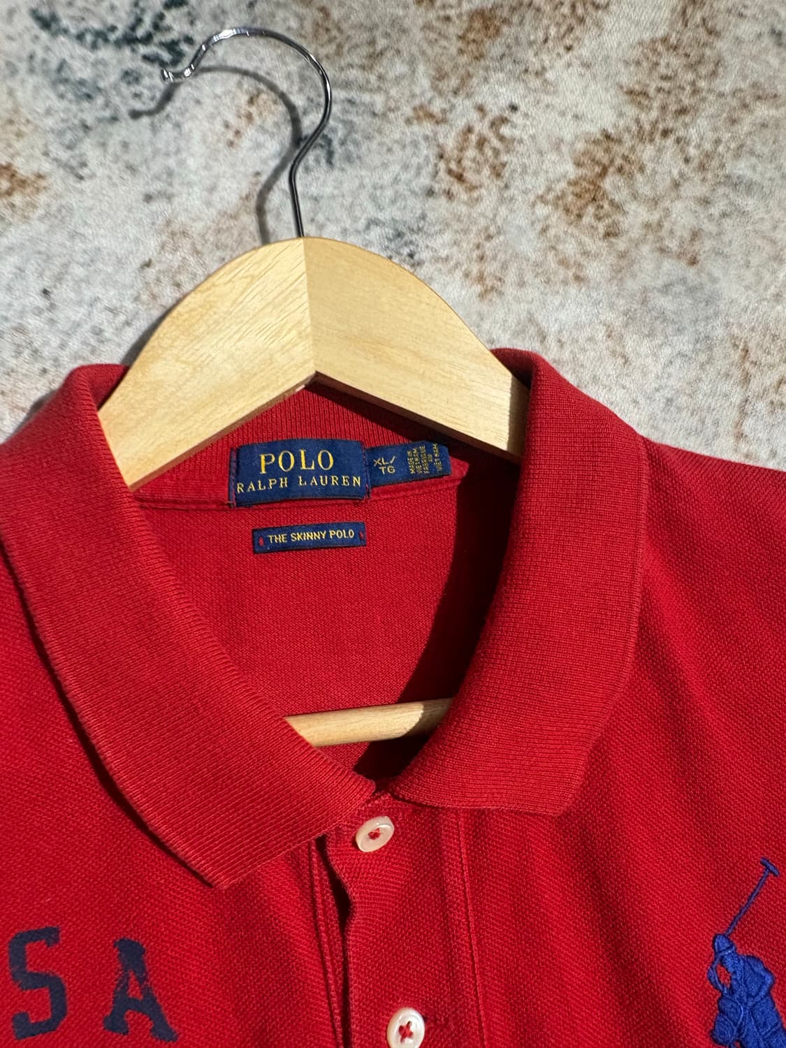 폴로 빅포니 USA 성조기 커스텀 반팔 카라 티셔츠 상품이미지4