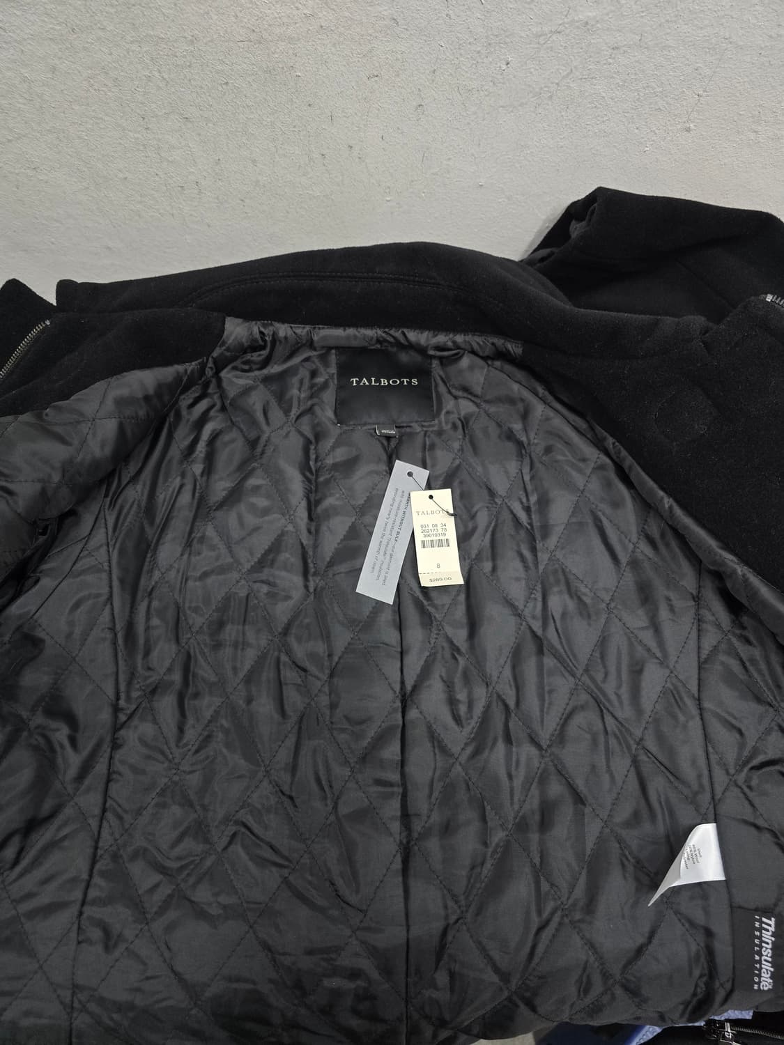 (새상품)TALBOTS 탈보츠  블랙 더블 코트 상품이미지4