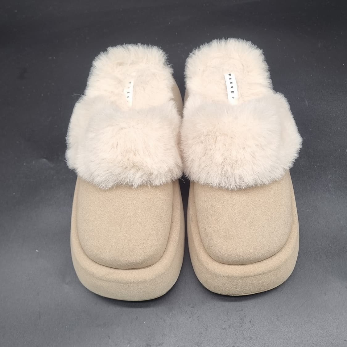 wassup와썹 여성털슬리퍼 235 굽7 상품이미지2