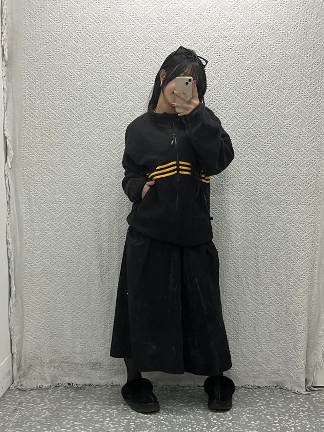 아디다스 올드스쿨 빈티지 뽀글이 후리스 자켓 2XL C06653 상품이미지2