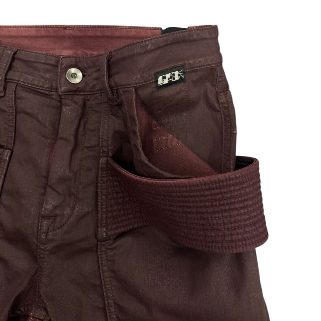 릭 오웬스 다크쉐도우 21SS 왁스 이지 크리치 컷 카고 팬츠 상품이미지4